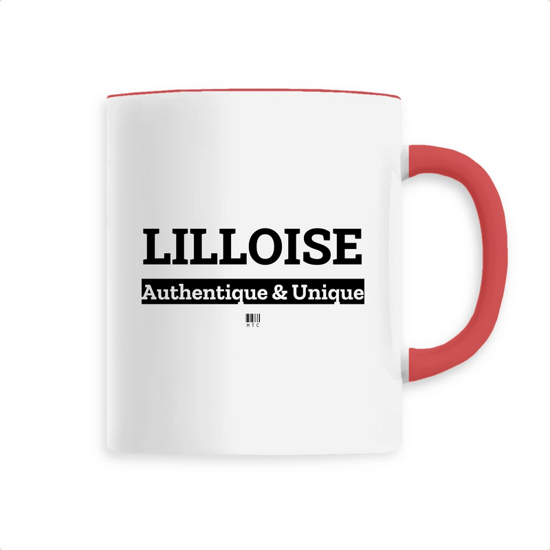 Cadeau anniversaire : Mug - Lilloise - 6 Coloris - Cadeau Original - Cadeau Personnalisable - Cadeaux-Positifs.com -Unique-Rouge-