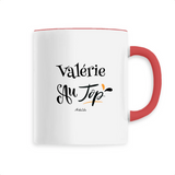 Mug - Valérie au Top - 6 Coloris - Cadeau Original - Cadeau Personnalisable - Cadeaux-Positifs.com -Unique-Rouge-