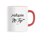Mug - Mélanie au Top - 6 Coloris - Cadeau Original - Cadeau Personnalisable - Cadeaux-Positifs.com -Unique-Rouge-
