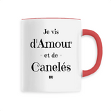 Mug - Amour et Canelés - 6 Coloris - Cadeau Original - Cadeau Personnalisable - Cadeaux-Positifs.com -Unique-Rouge-