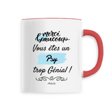 Mug - Merci, vous êtes un Psy trop Génial - 6 Coloris - Cadeau Personnalisable - Cadeaux-Positifs.com -Unique-Rouge-