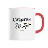 Mug - Catherine au Top - 6 Coloris - Cadeau Original - Cadeau Personnalisable - Cadeaux-Positifs.com -Unique-Rouge-