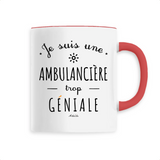 Mug - Une Ambulancière trop Géniale - 6 Coloris - Cadeau Original - Cadeau Personnalisable - Cadeaux-Positifs.com -Unique-Rouge-