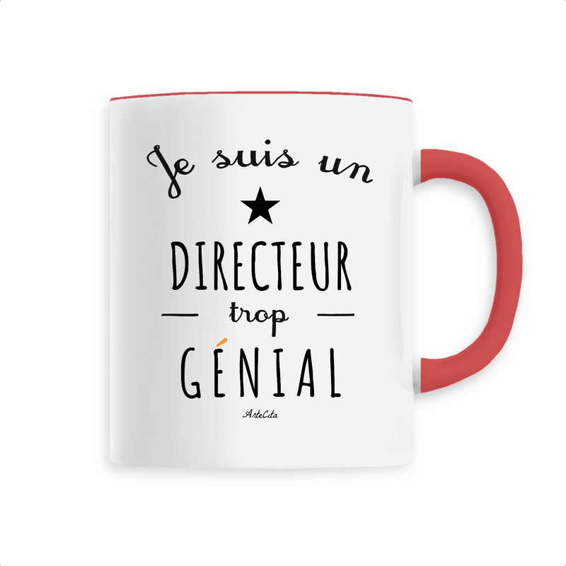 Cadeau anniversaire : Mug - Un Directeur trop Génial - 6 Coloris - Cadeau Original - Cadeau Personnalisable - Cadeaux-Positifs.com -Unique-Blanc-