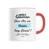 Mug - Merci Voisin - 6 Coloris - Cadeau Original - Cadeau Personnalisable - Cadeaux-Positifs.com -Unique-Rouge-
