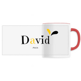 Mug - David - 6 Coloris - Cadeau Original - Cadeau Personnalisable - Cadeaux-Positifs.com -Unique-Rouge-
