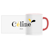 Mug - Céline - 6 Coloris - Cadeau Original - Cadeau Personnalisable - Cadeaux-Positifs.com -Unique-Rouge-