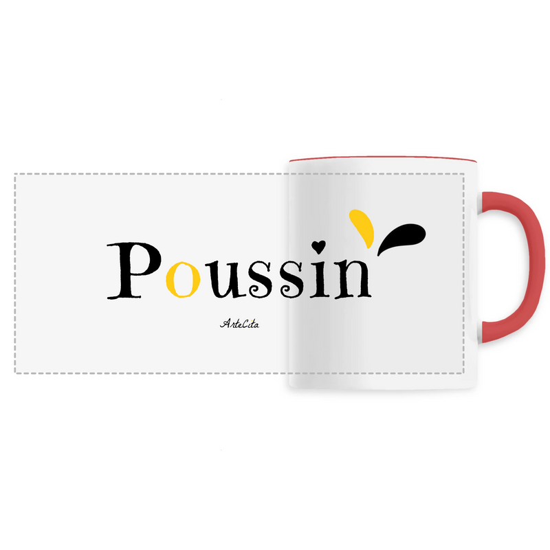 Cadeau anniversaire : Mug - Poussin - 6 Coloris - Cadeau Original - Cadeau Personnalisable - Cadeaux-Positifs.com -Unique-Rouge-