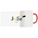 Mug - Julie - 6 Coloris - Cadeau Original - Cadeau Personnalisable - Cadeaux-Positifs.com -Unique-Rouge-