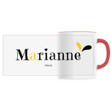 Mug - Marianne - 6 Coloris - Cadeau Original - Cadeau Personnalisable - Cadeaux-Positifs.com -Unique-Rouge-