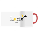 Mug - Lucie - 6 Coloris - Cadeau Original - Cadeau Personnalisable - Cadeaux-Positifs.com -Unique-Rouge-