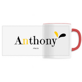 Mug - Anthony - 6 Coloris - Cadeau Original - Cadeau Personnalisable - Cadeaux-Positifs.com -Unique-Rouge-