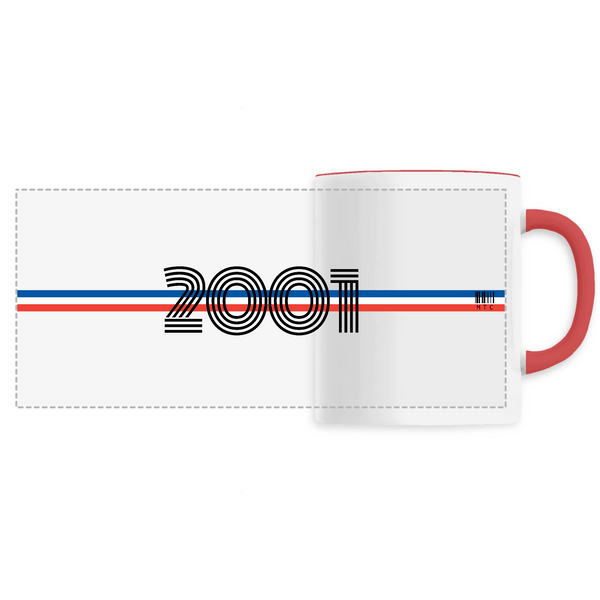 Mug - Année 2001 - 6 Coloris - Cadeau Original - Cadeau Personnalisable - Cadeaux-Positifs.com -Unique-Rouge-