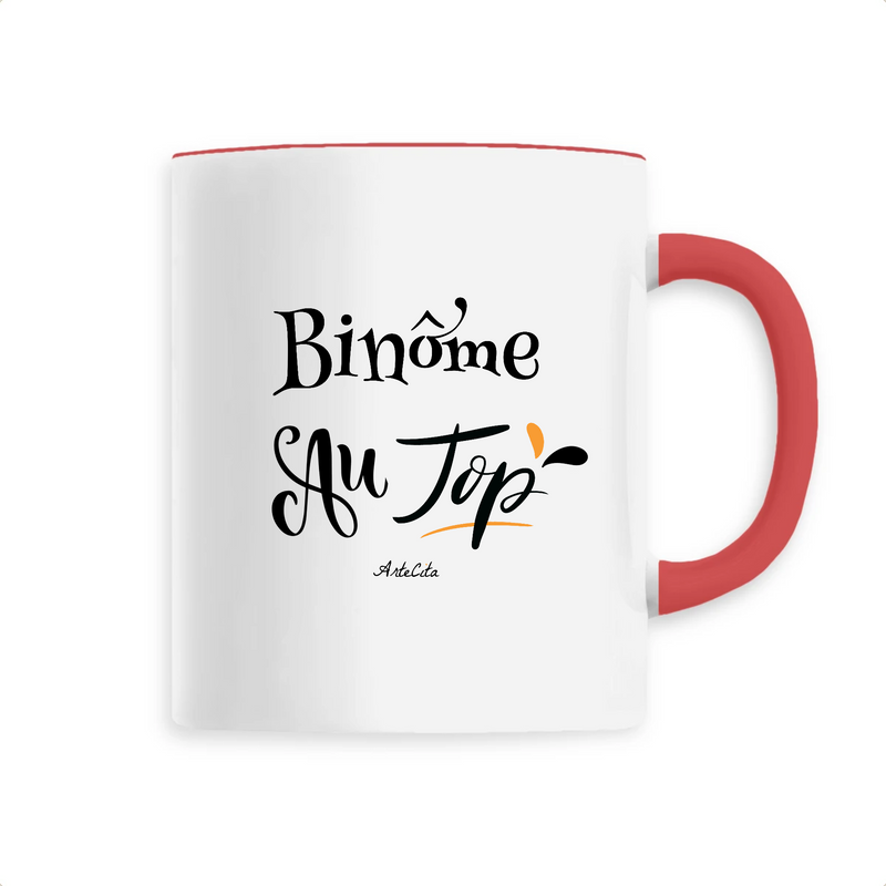 Cadeau anniversaire : Mug - Binôme au Top - 6 Coloris - Cadeau Original - Cadeau Personnalisable - Cadeaux-Positifs.com -Unique-Rouge-