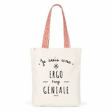 Tote Bag Premium - Ergo trop Géniale - 2 Coloris - Cadeau Durable - Cadeau Personnalisable - Cadeaux-Positifs.com -Unique-Rouge-