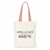 Tote Bag Premium - Appelle-moi Biquette - 2 Coloris - Cadeau Durable - Cadeau Personnalisable - Cadeaux-Positifs.com -Unique-Rouge-