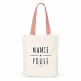 Tote Bag Premium - Mamie Poule - 2 Coloris - Cadeau Durable - Cadeau Personnalisable - Cadeaux-Positifs.com -Unique-Rouge-