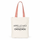 Tote Bag Premium - Appelle-moi Chouchou - 2 Coloris - Cadeau Durable - Cadeau Personnalisable - Cadeaux-Positifs.com -Unique-Rouge-