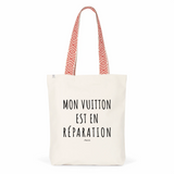 Tote Bag Premium - Mon Vuitton est en réparation - 2 Coloris - Durable - Cadeau Personnalisable - Cadeaux-Positifs.com -Unique-Rouge-