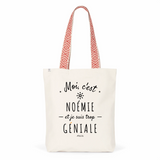 Tote Bag Premium - Noémie est trop Géniale - 2 Coloris - Cadeau Durable - Cadeau Personnalisable - Cadeaux-Positifs.com -Unique-Rouge-