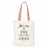 Tote Bag Premium - Kenza est trop Géniale - 2 Coloris - Cadeau Durable - Cadeau Personnalisable - Cadeaux-Positifs.com -Unique-Rouge-