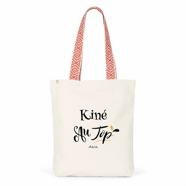 Tote Bag Premium - Kiné au Top - 2 Coloris - Cadeau Durable - Cadeau Personnalisable - Cadeaux-Positifs.com -Unique-Rouge-