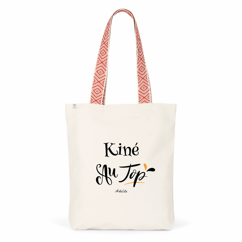 Cadeau anniversaire : Tote Bag Premium - Kiné au Top - 2 Coloris - Cadeau Durable - Cadeau Personnalisable - Cadeaux-Positifs.com -Unique-Rouge-