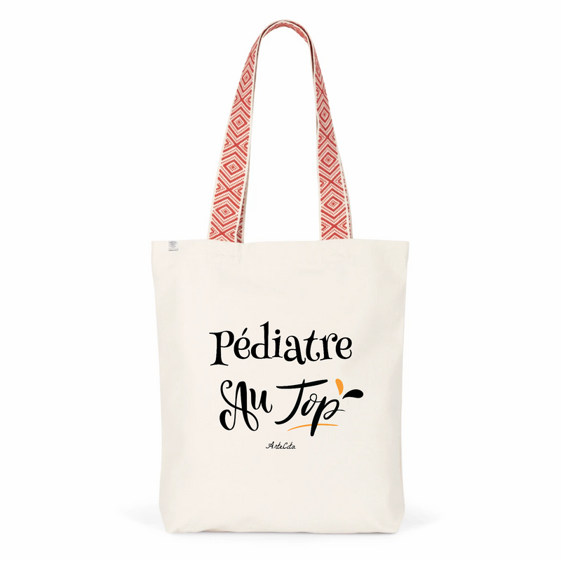 Cadeau anniversaire : Tote Bag Premium - Pédiatre au Top - 2 Coloris - Cadeau Durable - Cadeau Personnalisable - Cadeaux-Positifs.com -Unique-Rouge-