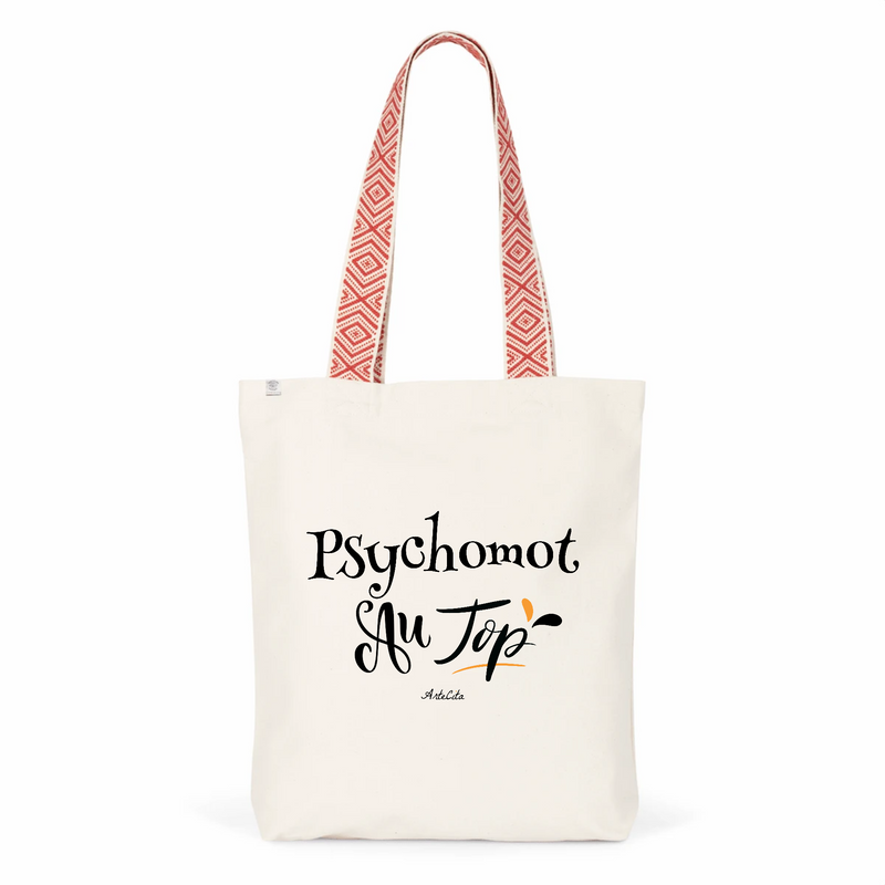 Cadeau anniversaire : Tote Bag Premium - Psychomot au Top - 2 Coloris - Cadeau Durable - Cadeau Personnalisable - Cadeaux-Positifs.com -Unique-Rouge-