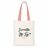 Tote Bag Premium - Jumelle au Top - 2 Coloris - Cadeau Durable - Cadeau Personnalisable - Cadeaux-Positifs.com -Unique-Rouge-