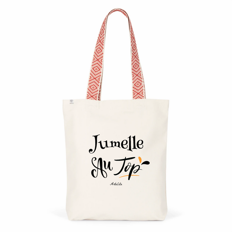 Cadeau anniversaire : Tote Bag Premium - Jumelle au Top - 2 Coloris - Cadeau Durable - Cadeau Personnalisable - Cadeaux-Positifs.com -Unique-Rouge-