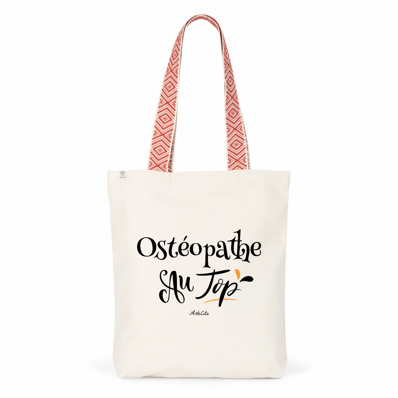 Cadeau anniversaire : Tote Bag Premium - Ostéopathe au Top - 2 Coloris - Cadeau Durable - Cadeau Personnalisable - Cadeaux-Positifs.com -Unique-Rouge-