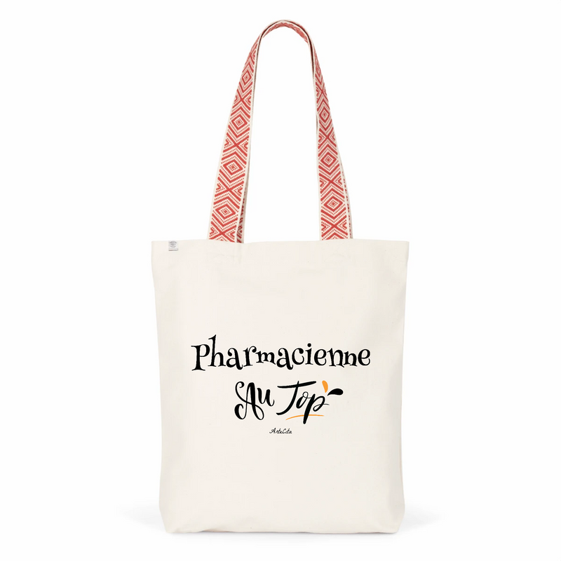 Cadeau anniversaire : Tote Bag Premium - Pharmacienne au Top - 2 Coloris - Cadeau Durable - Cadeau Personnalisable - Cadeaux-Positifs.com -Unique-Rouge-