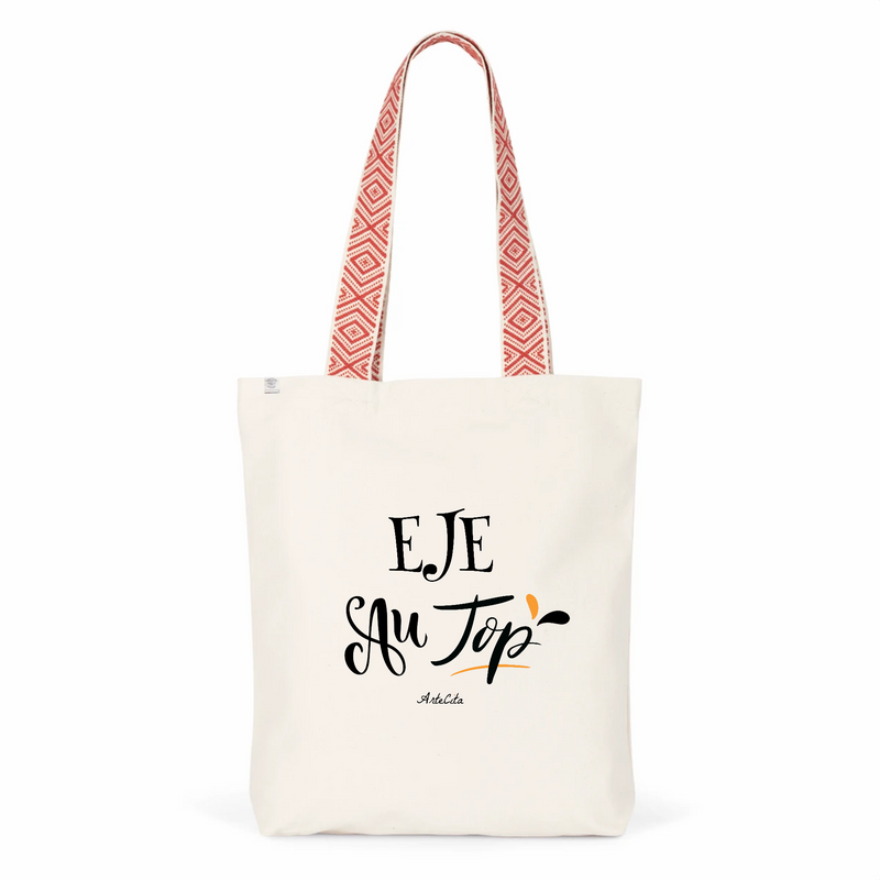 Cadeau anniversaire : Tote Bag Premium - EJE au Top - 2 Coloris - Cadeau Durable - Cadeau Personnalisable - Cadeaux-Positifs.com -Unique-Rouge-