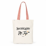 Tote Bag Premium - Secrétaire au Top - 2 Coloris - Cadeau Durable - Cadeau Personnalisable - Cadeaux-Positifs.com -Unique-Rouge-