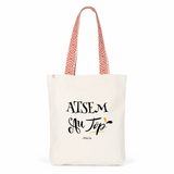 Tote Bag Premium - ATSEM au Top - 2 Coloris - Cadeau Durable - Cadeau Personnalisable - Cadeaux-Positifs.com -Unique-Rouge-