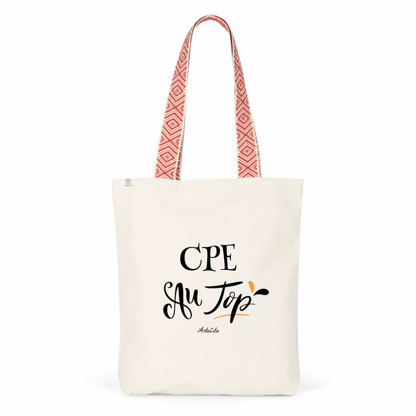 Tote Bag Premium - CPE au Top - 2 Coloris - Cadeau Durable - Cadeau Personnalisable - Cadeaux-Positifs.com -Unique-Rouge-