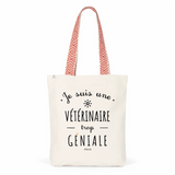 Tote Bag Premium - Vétérinaire trop Géniale - 2 Coloris - Cadeau Durable - Cadeau Personnalisable - Cadeaux-Positifs.com -Unique-Rouge-