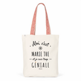 Tote Bag Premium - Marie The est trop Géniale - 2 Coloris - Cadeau Durable - Cadeau Personnalisable - Cadeaux-Positifs.com -Unique-Rouge-