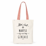 Tote Bag Premium - Maryse est trop Géniale - 2 Coloris - Cadeau Durable - Cadeau Personnalisable - Cadeaux-Positifs.com -Unique-Rouge-
