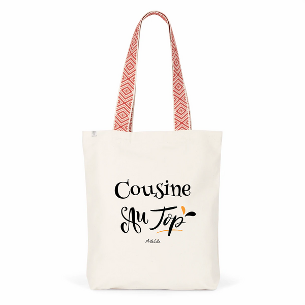 Tote Bag Premium - Cousine au Top - 2 Coloris - Cadeau Durable - Cadeau Personnalisable - Cadeaux-Positifs.com -Unique-Rouge-