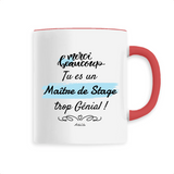 Mug - Merci, tu es un Maître de Stage trop Génial - 6 Coloris - Cadeau Personnalisable - Cadeaux-Positifs.com -Unique-Rouge-
