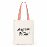 Tote Bag Premium - Stagiaire au Top - 2 Coloris - Cadeau Durable - Cadeau Personnalisable - Cadeaux-Positifs.com -Unique-Rouge-