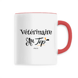 Mug - Vétérinaire au Top - 6 Coloris - Cadeau Original - Cadeau Personnalisable - Cadeaux-Positifs.com -Unique-Rouge-