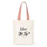 Tote Bag Premium - Éduc au Top - 2 Coloris - Cadeau Durable - Cadeau Personnalisable - Cadeaux-Positifs.com -Unique-Rouge-