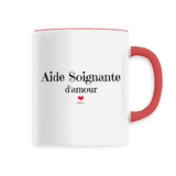 Mug - Aide Soignante d'amour - 6 Coloris - Cadeau Original - Cadeau Personnalisable - Cadeaux-Positifs.com -Unique-Rouge-