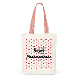 Tote Bag Premium - Le joli Bazar d'une Pharmacienne - 2 Coloris - Durable - Cadeau Personnalisable - Cadeaux-Positifs.com -Unique-Rouge-