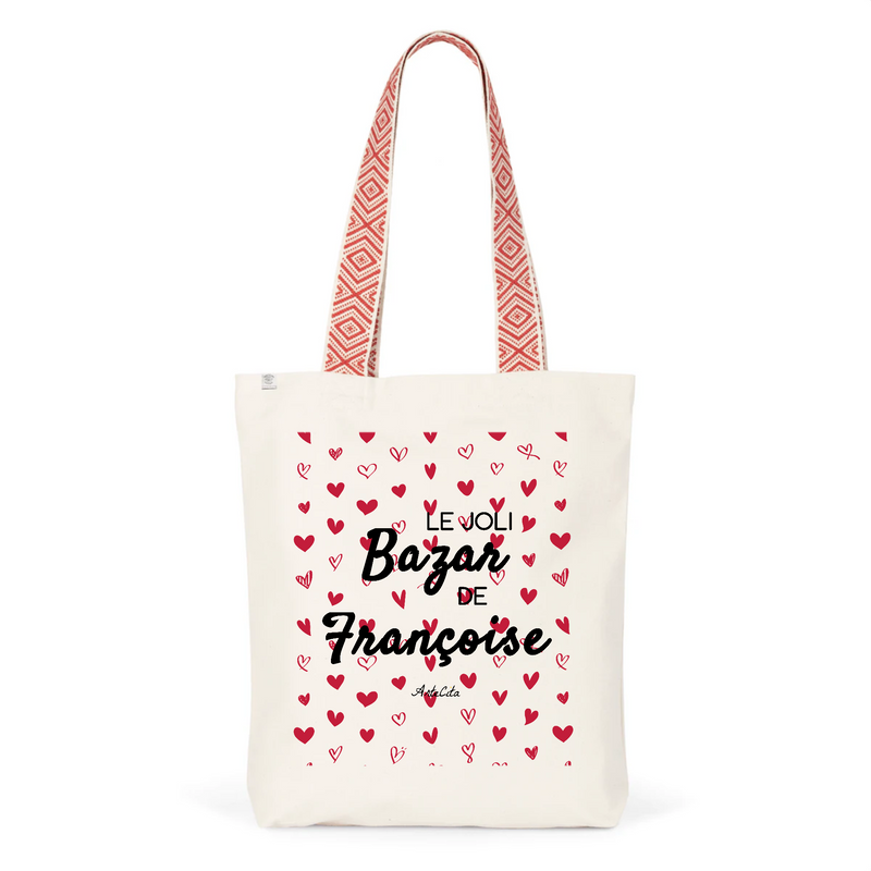 Cadeau anniversaire : Tote Bag Premium - Le joli Bazar de Françoise - 2 Coloris - Durable - Cadeau Personnalisable - Cadeaux-Positifs.com -Unique-Rouge-