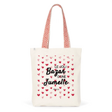 Tote Bag Premium - Le joli Bazar d'une Jumelle - 2 Coloris - Durable - Cadeau Personnalisable - Cadeaux-Positifs.com -Unique-Rouge-