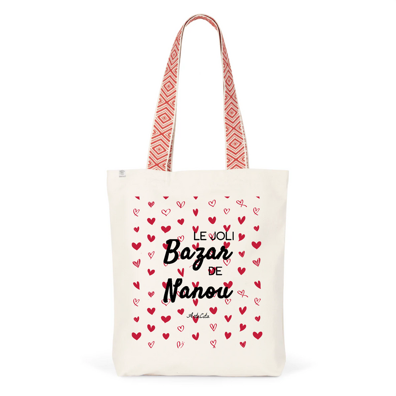 Cadeau anniversaire : Tote Bag Premium - Le joli Bazar de Nanou - 2 Coloris - Durable - Cadeau Personnalisable - Cadeaux-Positifs.com -Unique-Rouge-